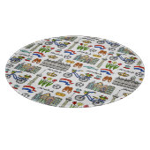 Planche À Découper Motif du Doodle de Pays-Bas (Coin)