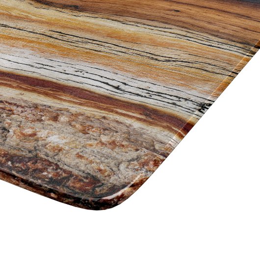 Planche À Découper Motif du grain de bois (Coin)