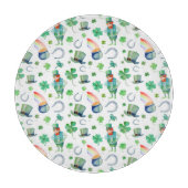 Planche À Découper Motif du jour de St Patrick d'aquarelle (Devant)