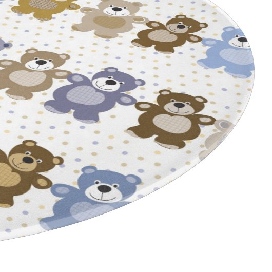 Planche À Découper motif d'un ours de nounours de jouet (Coin)