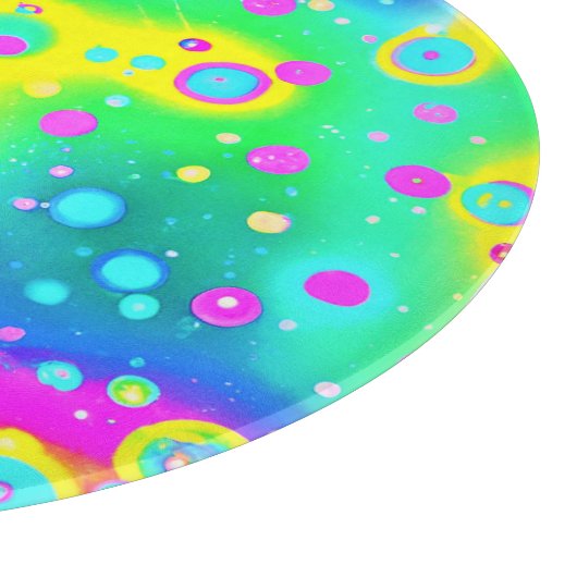 Planche À Découper Motif dynamique Neon Blaze (Coin)