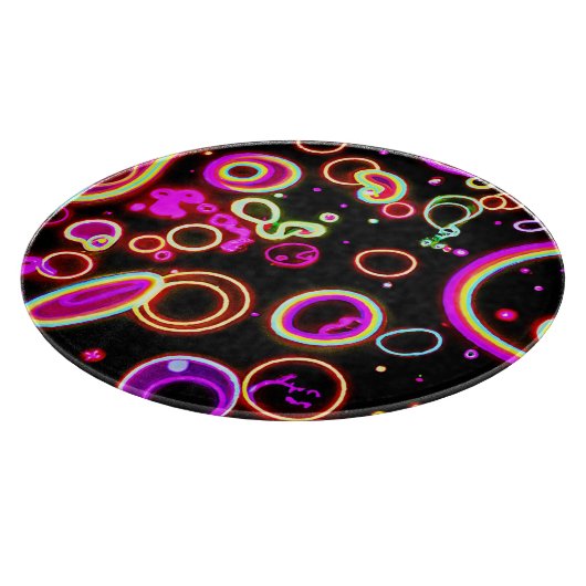 Planche À Découper Motif dynamique Neon Glow (Coin)