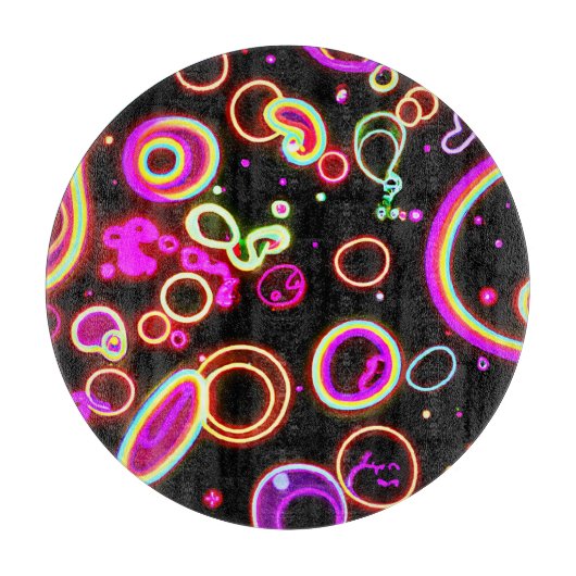 Planche À Découper Motif dynamique Neon Glow (Devant)