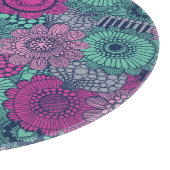 Planche À Découper motif élégant et lumineux de magnifiques fleurs (Coin)