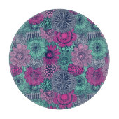 Planche À Découper motif élégant et lumineux de magnifiques fleurs (Devant)