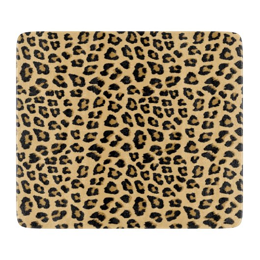 Planche À Découper Motif Empreinte de léopard (Devant)