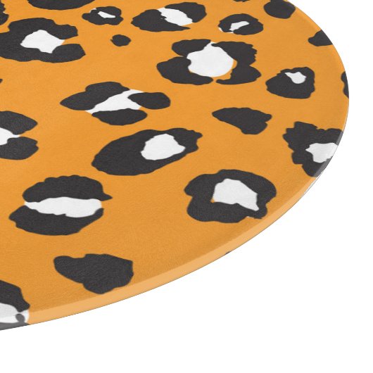 Planche À Découper Motif Empreinte de léopard classique (Coin)