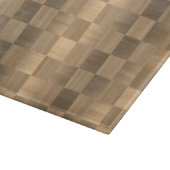 Planche À Découper Motif en bois de damier (Coin)