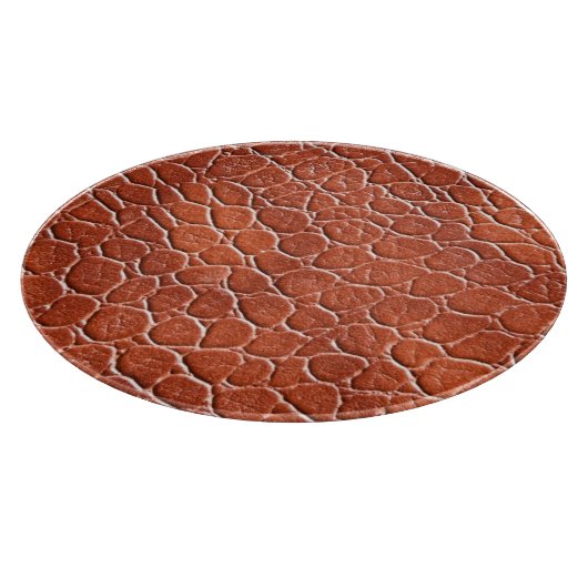 Planche À Découper Motif en cuir (Coin)