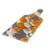 Planche À Découper Motif en diagonale du chat noir blanc gingembre (Coin)