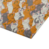 Planche À Découper Motif en diagonale du chat noir blanc gingembre (Coin)