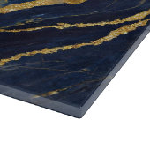 Planche À Découper Motif en marbre bleu avec or (Coin)