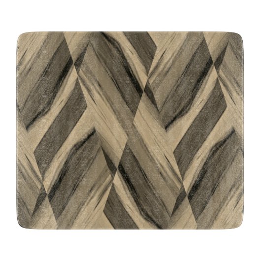 Planche À Découper Motif en marbre Brown complexe (Devant)