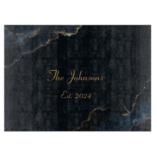 Planche À Découper Motif en marbre personnalisé, plateau de coupe à A (Devant)