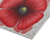 Planche À Découper Motif en marbre Red Poppy Faux (Coin)