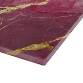 Planche À Découper Motif en marbre rose avec or (Coin)