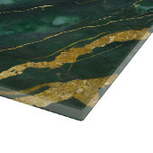 Planche À Découper Motif en marbre vert avec or (Coin)