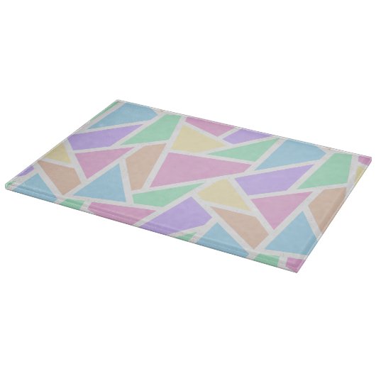 Planche À Découper Motif en mosaïque arc-en-ciel Pastel (Coin)