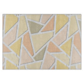 Planche À Découper Motif en mosaïque jaune citron (Devant)