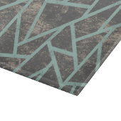 Planche À Découper Motif en mosaïque vert pâle et gris (Coin)