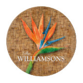 Planche À Découper Motif en osier tressé de l'Oiseau du Paradis (Devant)