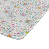 Planche À Découper Motif en pastel mignon de lama (Coin)