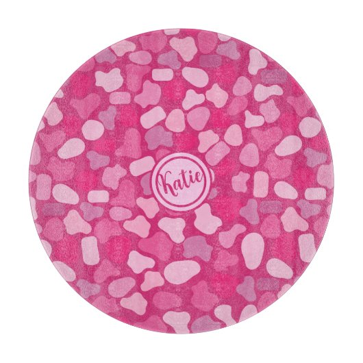 Planche À Découper Motif en pierre rose (Devant)