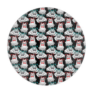 Planche À Découper Motif en verre de grenouille