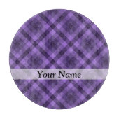 Planche À Découper Motif en vichy violet (Devant)