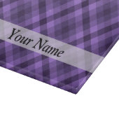 Planche À Découper Motif en vichy violet (Coin)
