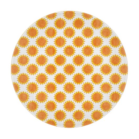 Planche À Découper Motif Ensoleillé (Devant)