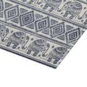 Planche À Découper Motif ethnique bleu d'éléphant (Coin)