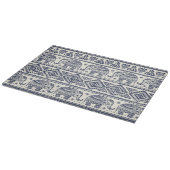 Planche À Découper Motif ethnique bleu d'éléphant (Coin)