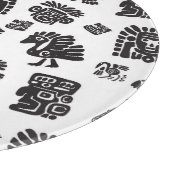Planche À Découper Motif ethnique noir maya (Coin)