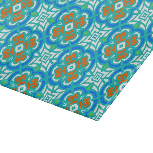 Planche À Découper Motif ethnique turquoise (Coin)