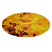 Planche À Découper Motif Feu Et Flames (Coin)