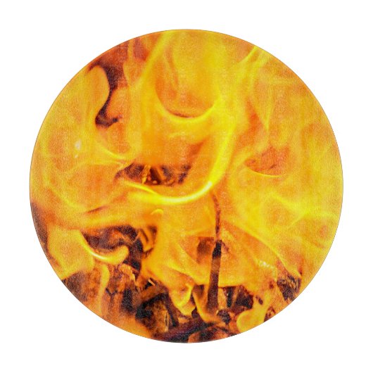 Planche À Découper Motif Feu Et Flames (Devant)