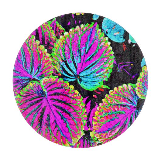 Planche À Découper Motif Feuille coloré (Devant)