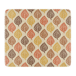 Planche À Découper Motif feuille d'automne aux couleurs d'automne