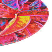 Planche À Découper Motif Feuille d'élégance colorée (Coin)