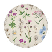 Planche À Découper Motif fleur sauvage aquarelle. (Devant)