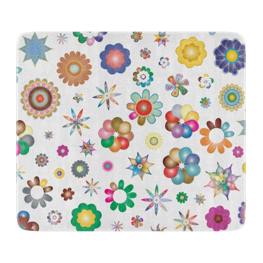 Planche À Découper Motif floral (Devant)