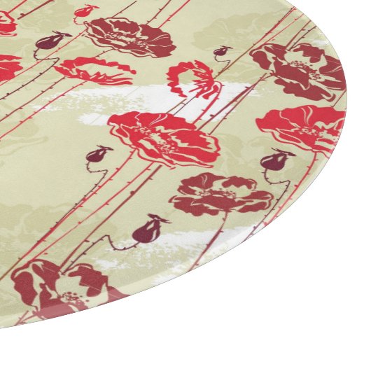 Planche À Découper Motif floral 2 d'élégance abstraite (Coin)