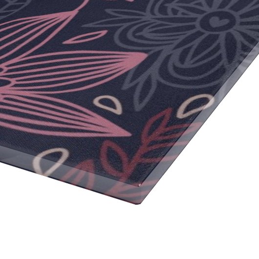 Planche À Découper Motif floral 4 2 (Coin)