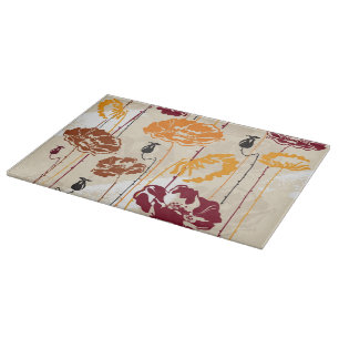 Planche À Découper Motif floral 4 d'élégance abstraite