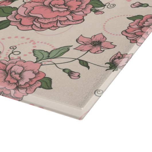 Planche À Découper Motif floral 5 (Coin)