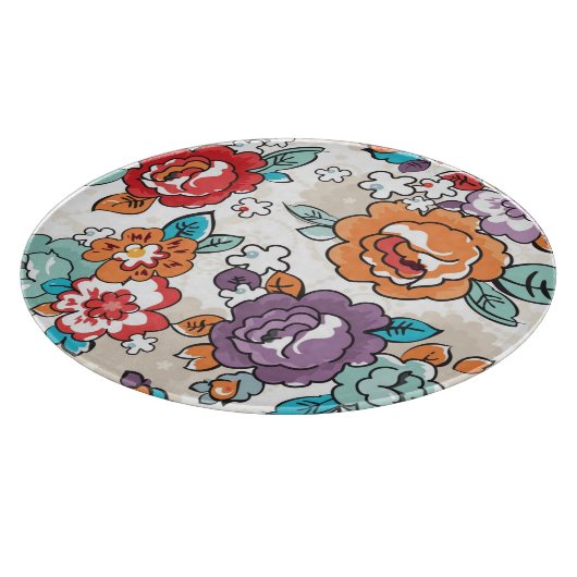 Planche À Découper Motif floral 5 d'élégance abstraite (Coin)