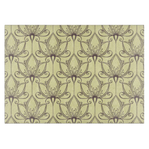 Planche À Découper Motif floral à la crème