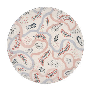 Planche À Découper Motif floral artistique, décoration d'automne orne