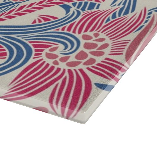 Planche À Découper Motif floral avec l'oiseau et le papillon (Coin)